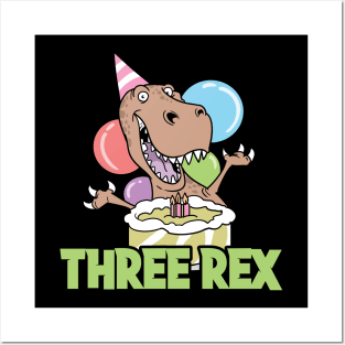 Third 3rd Two Rex T-Rex Dinosaur Posters and Art